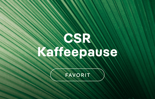 CSR Kaffeepause