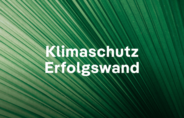 Klimaschutz-Erfolgswand