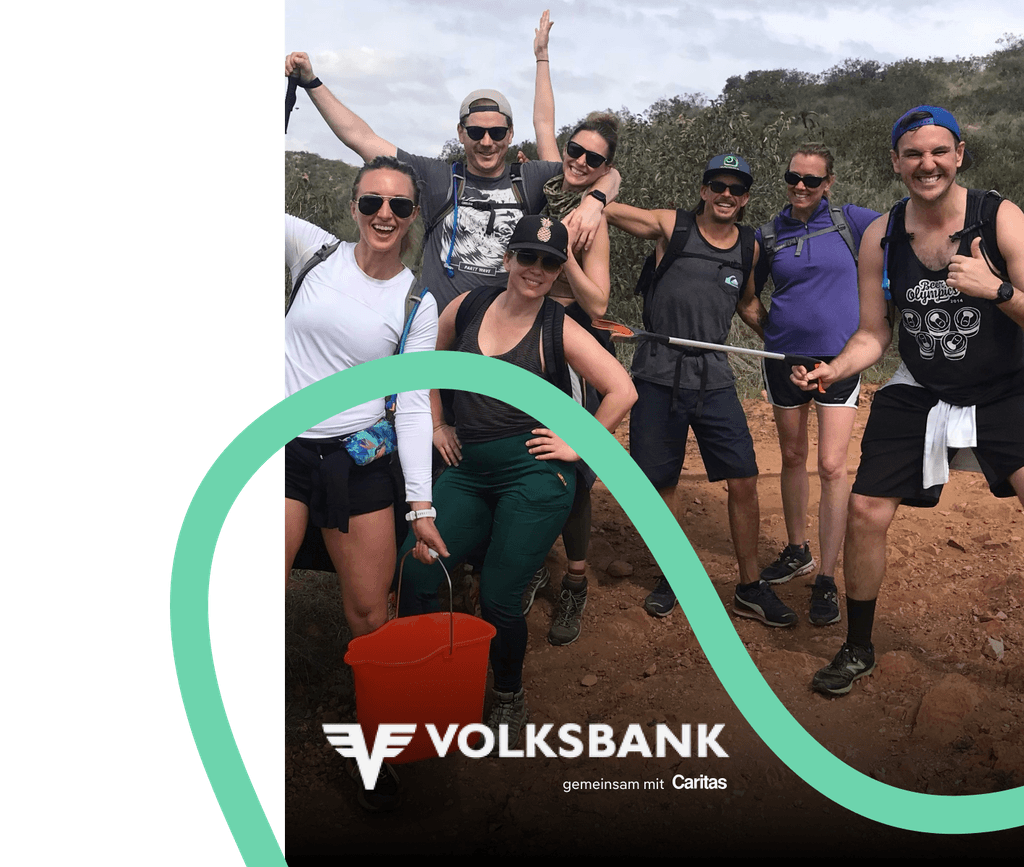 Volksbank gemeinsam mit Caritas